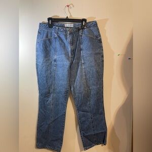 LA Blues‎ Mom Jeans Vintage 16W Classic Fit High Waisted Blue Denim 90s Tapered